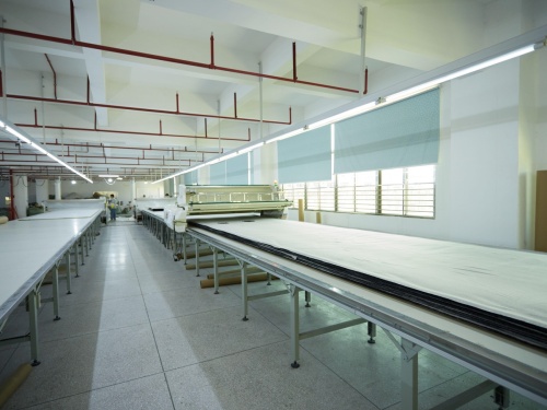 Bra Fabric Spreading and Cutting Area